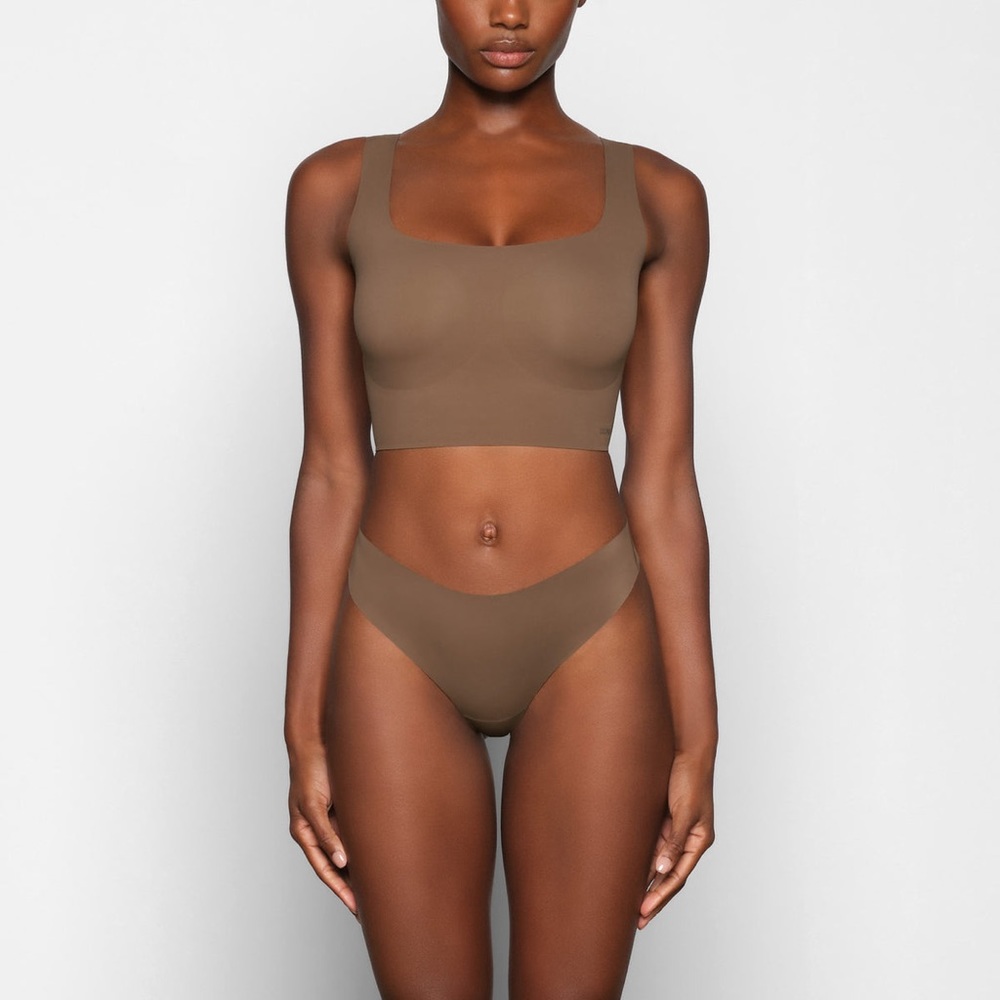 SKIMS NAKED SCOOP LONGLINE BRALETTE OXIDE SIZE XL - Picture 2 of 5
